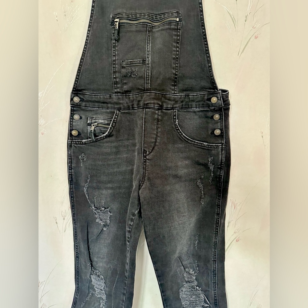 Zips & Rips Denim Dungarees - Picture 5 of 12